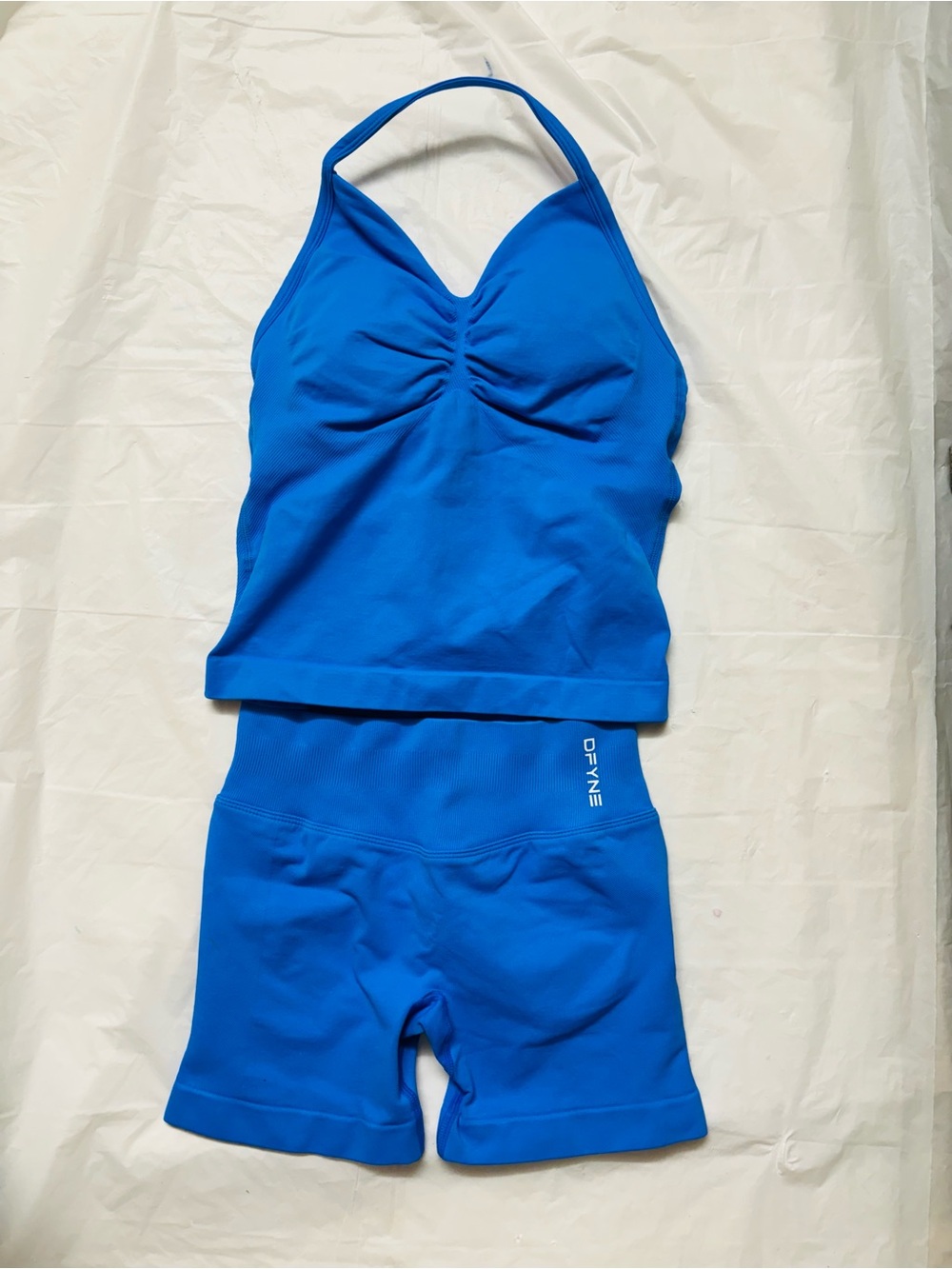 Dfyne Bright Blue Athletic Tankini Set